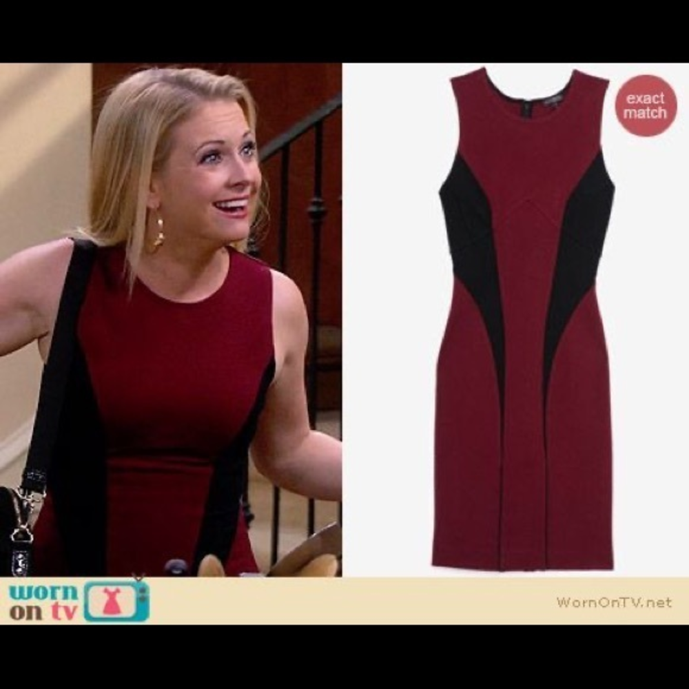 Exclusive‎ for Intermix Colorblock Inset Ponte Dress Small